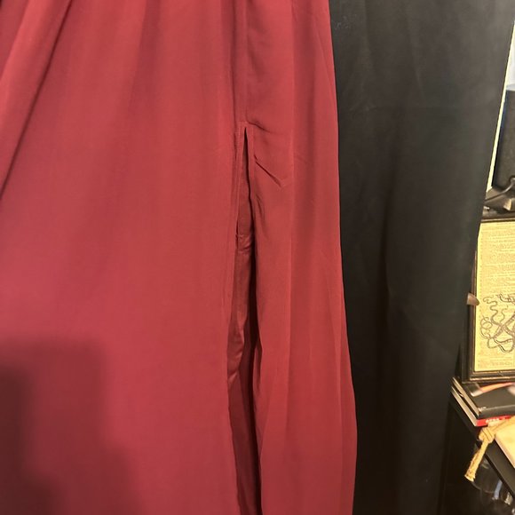 Lulus Heavenly Hues Burgundy Maxi Dress-New Never worn - Picture 5 of 7